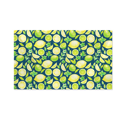 Lime And Lemon Pattern Print Polyester Flag