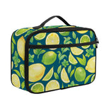 Lime And Lemon Pattern Print Portable Lunch Bag
