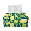 Lime And Lemon Pattern Print Rectangle Tissue Box Cover