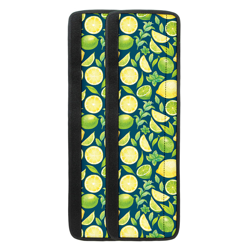 Lime And Lemon Pattern Print Refrigerator Handle Covers