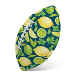 Lime And Lemon Pattern Print Rugby Ball