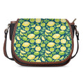 Lime And Lemon Pattern Print Saddle Bag