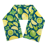 Lime And Lemon Pattern Print Scarf