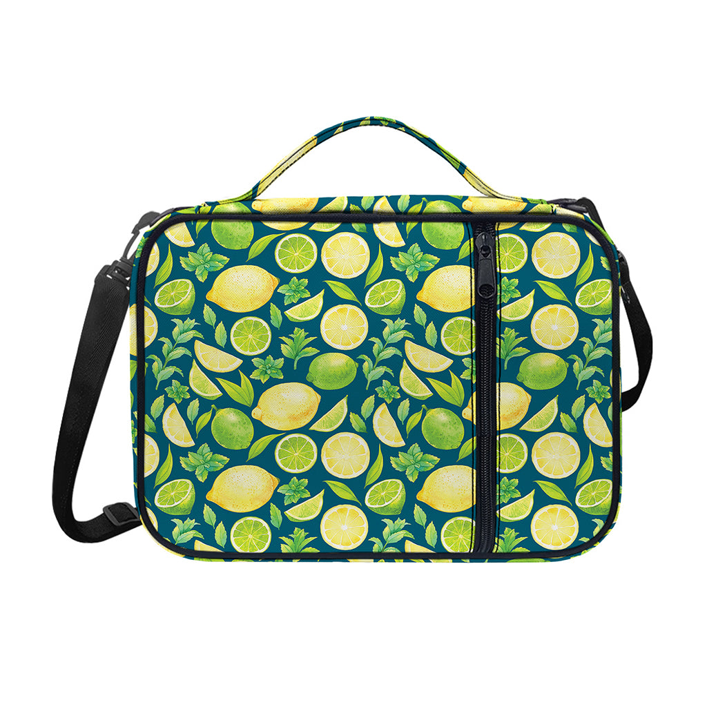 Lime And Lemon Pattern Print Shoulder Strap Bible Bag