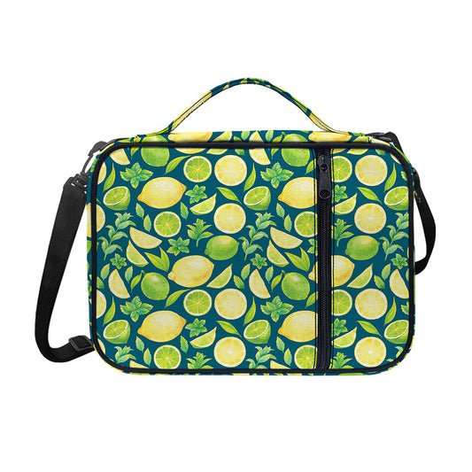 Lime And Lemon Pattern Print Shoulder Strap Bible Bag