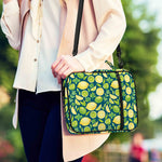 Lime And Lemon Pattern Print Shoulder Strap Bible Bag