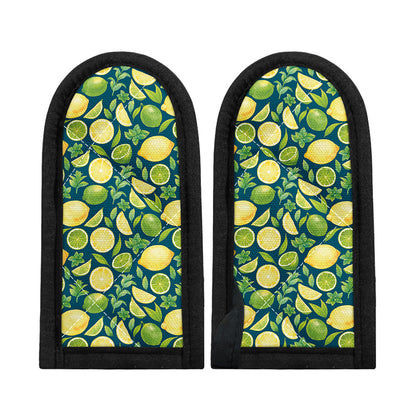 Lime And Lemon Pattern Print Skillet Handle Cover