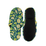Lime And Lemon Pattern Print Slippers