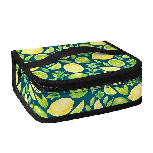 Lime And Lemon Pattern Print Small Lunch Bag