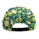 Lime And Lemon Pattern Print Snapback Cap