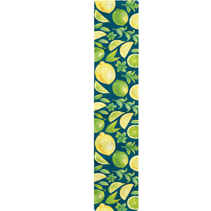 Lime And Lemon Pattern Print Table Runner