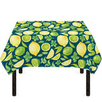 Lime And Lemon Pattern Print Tablecloth