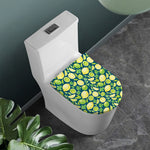 Lime And Lemon Pattern Print Toilet Lid Cover