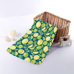 Lime And Lemon Pattern Print Towel
