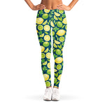 Lime And Lemon Pattern Print Women's Leggings