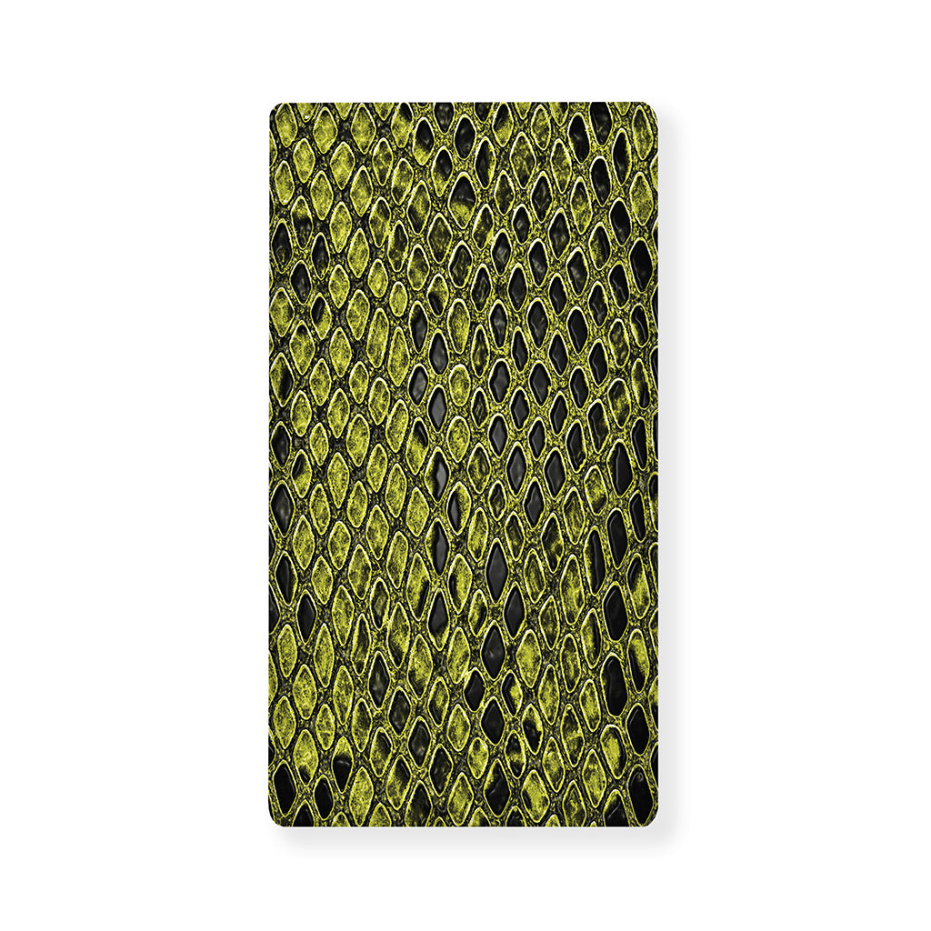 Lime Green And Black Snakeskin Print Baby Crib Sheet
