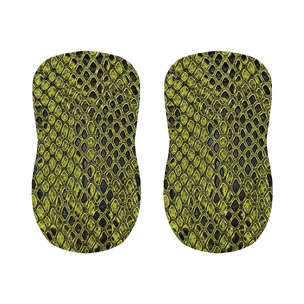 Lime Green And Black Snakeskin Print Bar Stool Covers
