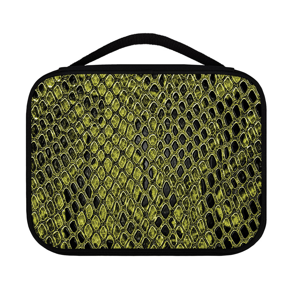 Lime Green And Black Snakeskin Print Classic Bible Case