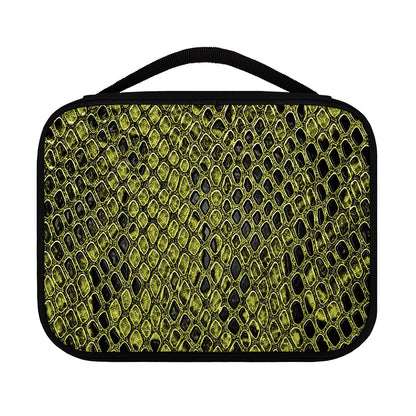 Lime Green And Black Snakeskin Print Classic Bible Case