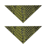 Lime Green And Black Snakeskin Print Dog Bandana