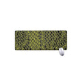 Lime Green And Black Snakeskin Print Extended Mouse Pad