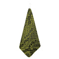 Lime Green And Black Snakeskin Print Hand Towel