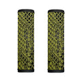 Lime Green And Black Snakeskin Print Handle Covers