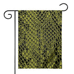 Lime Green And Black Snakeskin Print House Flag