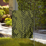 Lime Green And Black Snakeskin Print House Flag