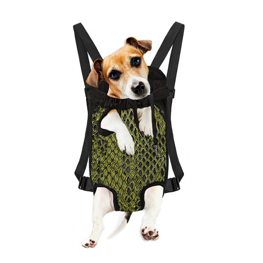 Lime Green And Black Snakeskin Print Pet Carrier Backpack