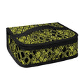Lime Green And Black Snakeskin Print Small Lunch Bag