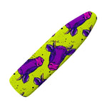 Lime Green And Purple Cow Pattern Print Ironing Board Cover