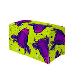 Lime Green And Purple Cow Pattern Print Leather Tissue Box Cover