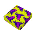 Lime Green And Purple Cow Pattern Print Outdoor Seat Cushion Cover