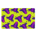 Lime Green And Purple Cow Pattern Print Polyester Doormat