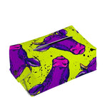 Lime Green And Purple Cow Pattern Print Rectangle Tissue Box Cover