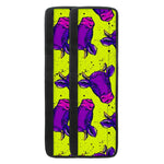 Lime Green And Purple Cow Pattern Print Refrigerator Handle Covers