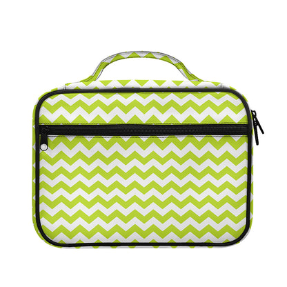 Lime Green And White Chevron Print Briefcase Bible Bag