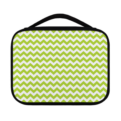 Lime Green And White Chevron Print Classic Bible Case