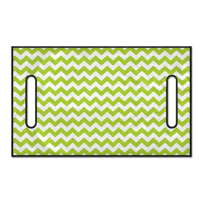 Lime Green And White Chevron Print Golf Cart Seat Cover