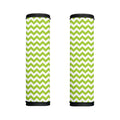 Lime Green And White Chevron Print Handle Covers
