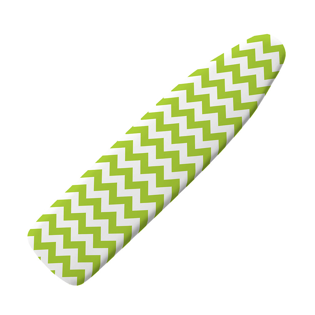 Lime Green And White Chevron Print Ironing Board Cover