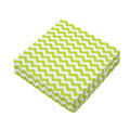 Lime Green And White Chevron Print Outdoor Seat Cushion Cover