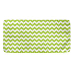 Lime Green And White Chevron Print Towel