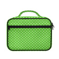 Lime Green And White Polka Dot Print Briefcase Bible Bag