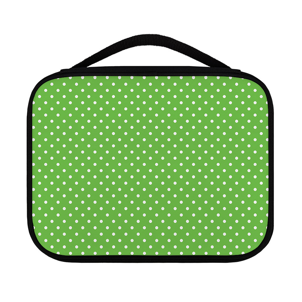 Lime Green And White Polka Dot Print Classic Bible Case