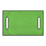 Lime Green And White Polka Dot Print Golf Cart Seat Cover