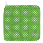 Lime Green And White Polka Dot Print Hand Towel