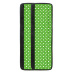 Lime Green And White Polka Dot Print Refrigerator Handle Covers