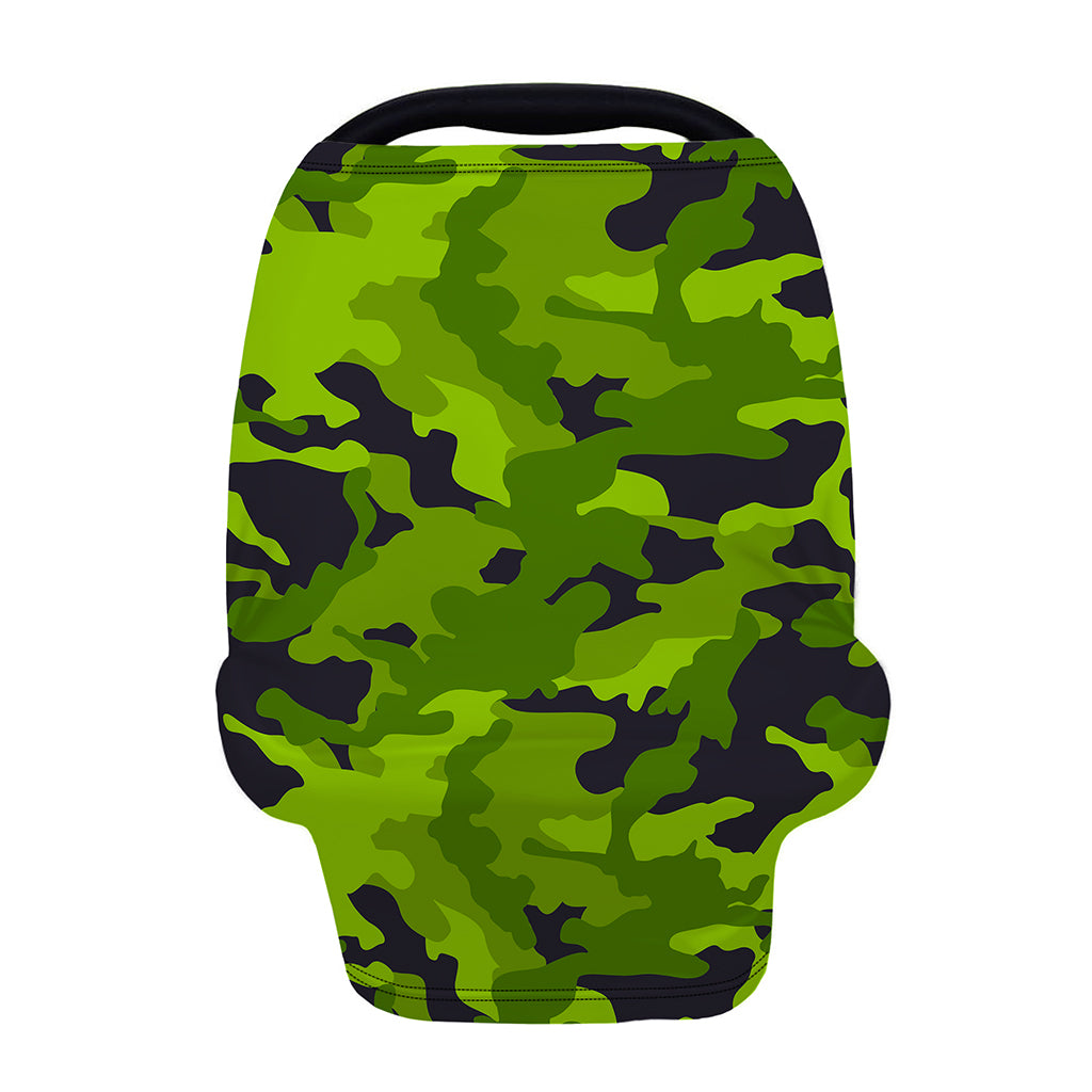 Lime Green Camouflage Print Baby Seat Cover